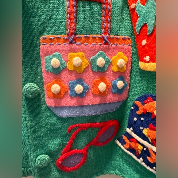 Michael Simon Size L  Short sleeve embroidered sweater - Picture 13 of 15